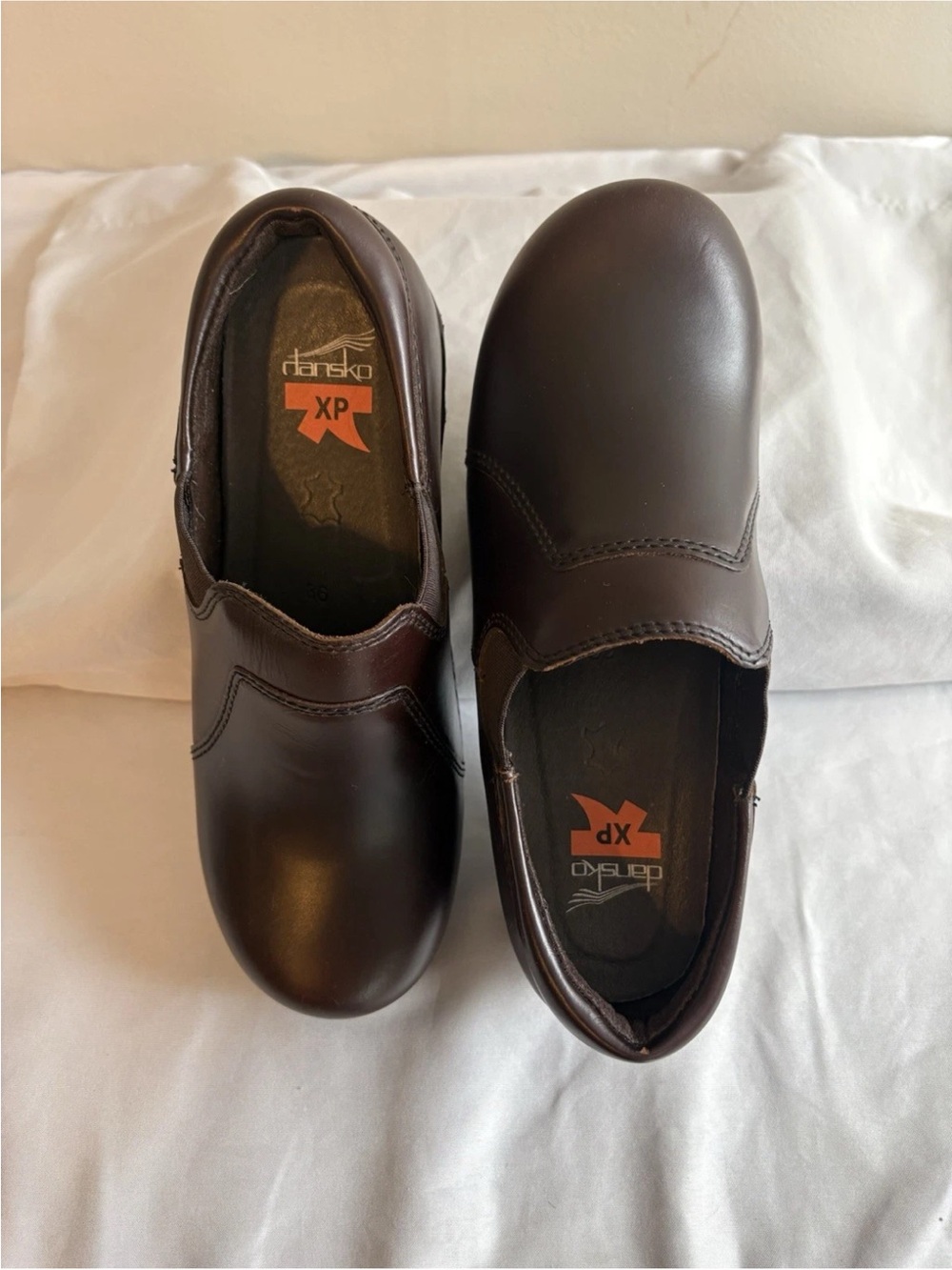 Dansko XP Brown Leather Slip-On Clogs Size 36 (5.5-6)